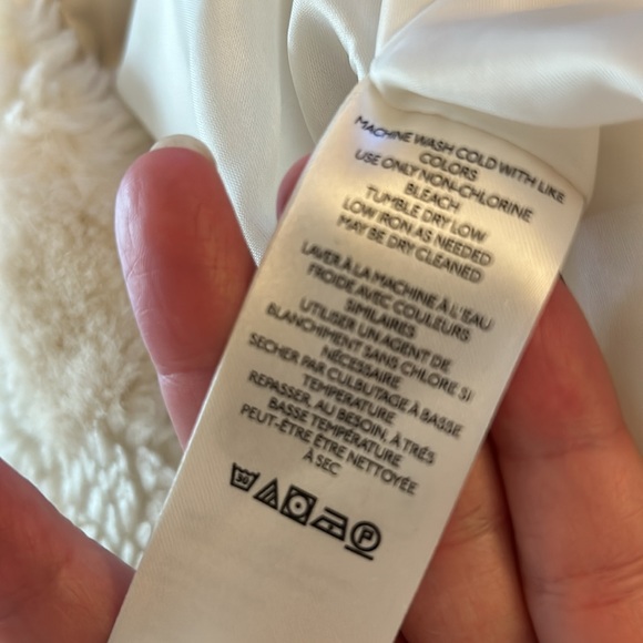 By Anthropologie Cropped Faux Fur Hooded Jacket NWT L - Picture 13 of 13